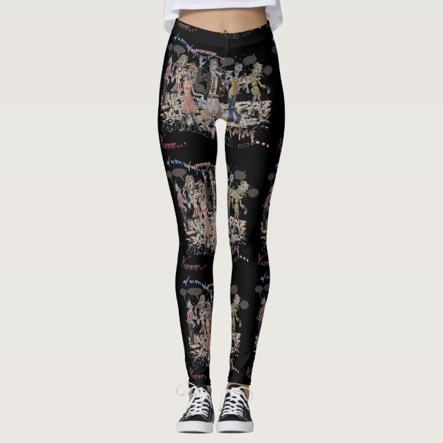 Hungry Zombies Leggings (Front)