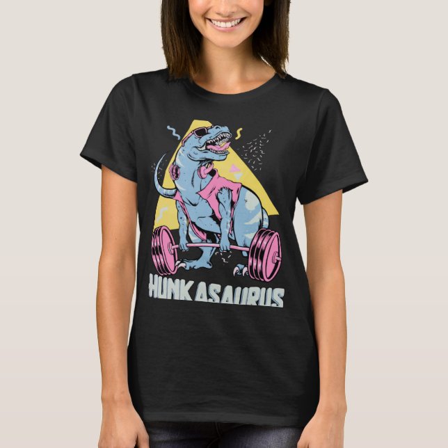 Hunkasaurus rex Dinosaur  Gym & Workout T-Shirt (Front)
