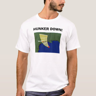 HUNKER DOWN WHITE T-Shirt