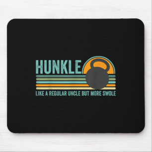 Hunkle Funny Uncle Gift Hunky Uncle Swole Meme Bod Mouse Pad