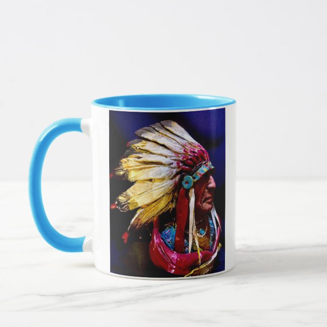 "Hunkpapa" Chief original art Mug (Left)