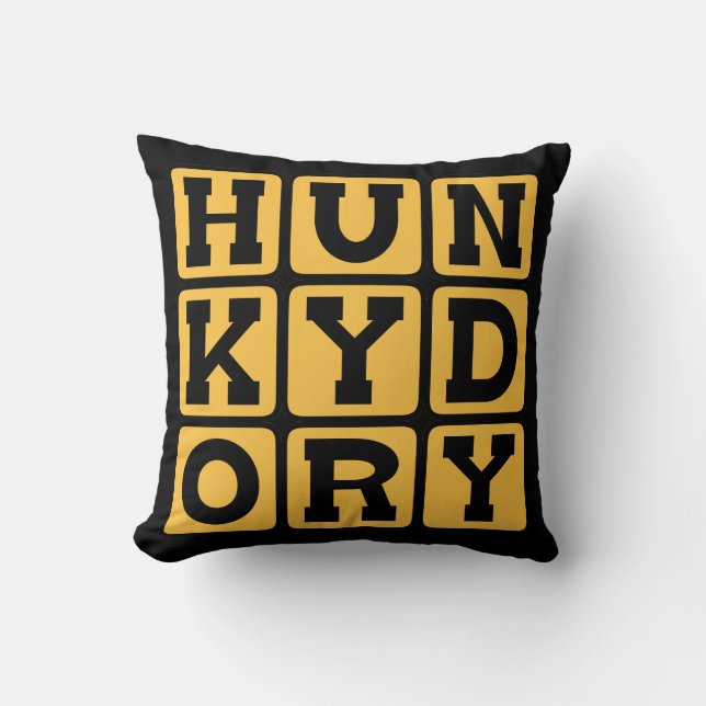 Hunky Dory, Peachy Keen Cushion (Front)