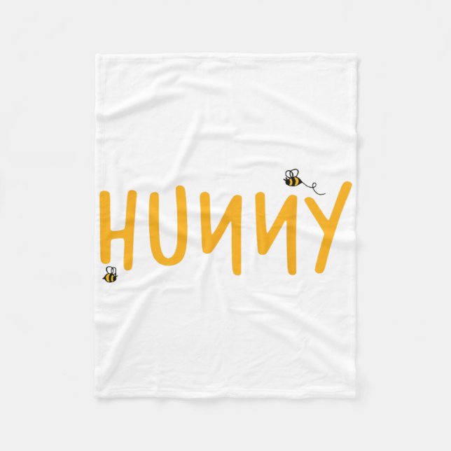 Hunny Bear Easter Day  Fleece Blanket (Front)