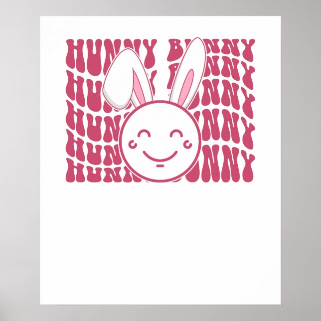 hunny bunny, retro, vintage poster (Front)