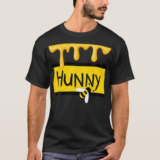 Hunny (Honey) Jar Simulating With Dripping Honey A T-Shirt (Front)