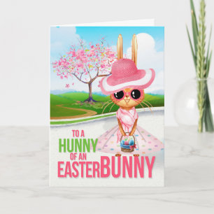 Hunny of an Easter Bunny Girl's Easter Holiday Card