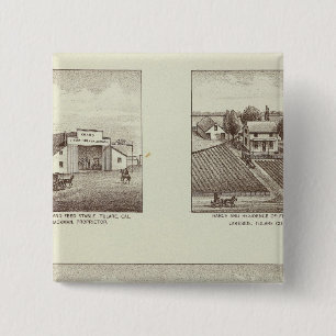 Hunsaker ranch, Woodville 15 Cm Square Badge