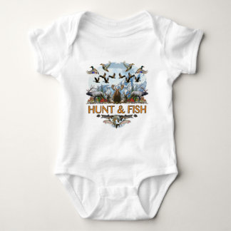 Hunt and fish baby bodysuit