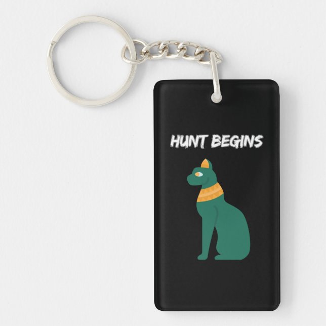 Hunt Begins Keychain (Front)