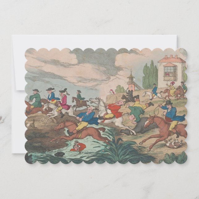 Hunt - Flat Invitation size 12.7 cm x 17.8 cm (Front)