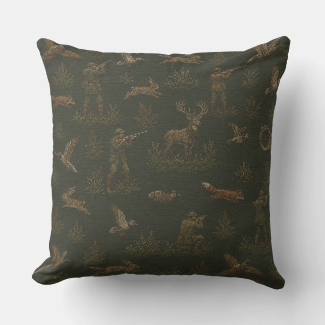 Hunt, hunter, Hunting  Cushion (Front)