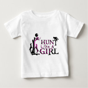 HUNT LIKE A GIRL COON HUNTING BABY T-Shirt