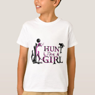 HUNT LIKE A GIRL COON HUNTING T-Shirt