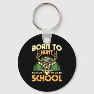 Hunt school deer camo hunting boys kids youth  key ring