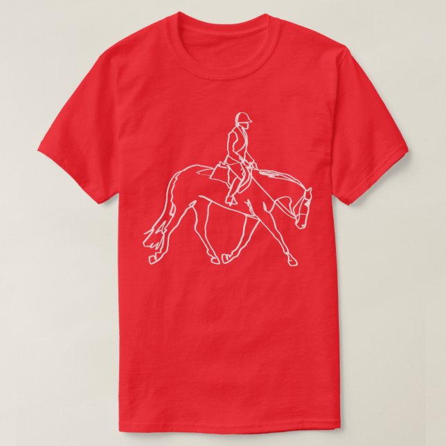 Hunt Seat English Riding Rider Horse Riding Equest T-Shirt (Design Front)