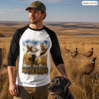 “Hunt the Plains  South Dakota Pheasant Hunting  T-Shirt