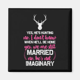 Hunt Wife Shirt For Women Funny Hunters Wife  Magnet