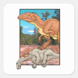 Hunter and Prey Square Sticker