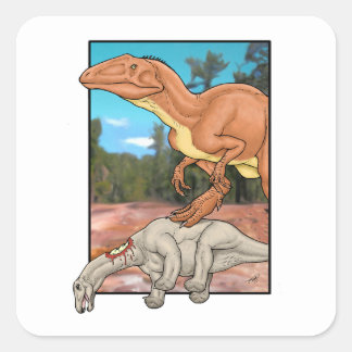 Hunter and Prey Square Sticker