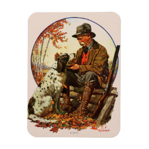 Hunter and Spaniel Magnet