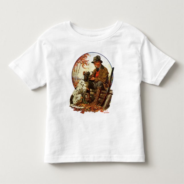 Hunter and Spaniel Toddler T-Shirt (Front)