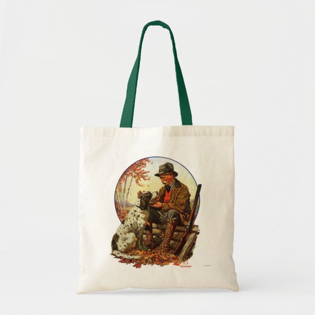 Hunter and Spaniel Tote Bag (Front)