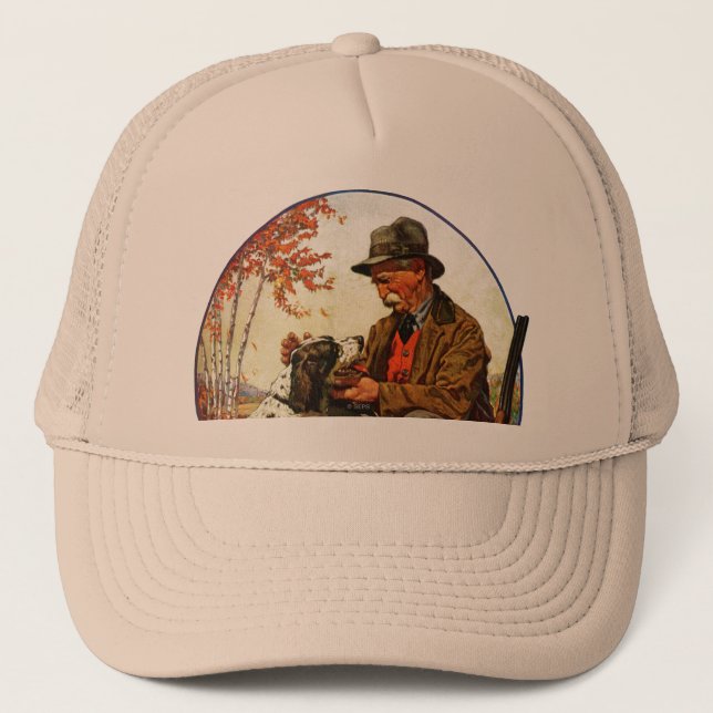 Hunter and Spaniel Trucker Hat (Front)