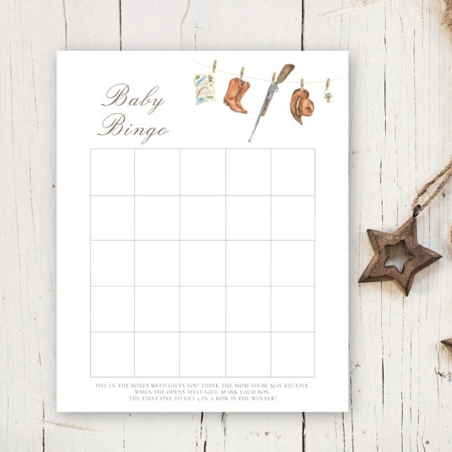 Hunter Baby shower bingo game (Creator Uploaded)