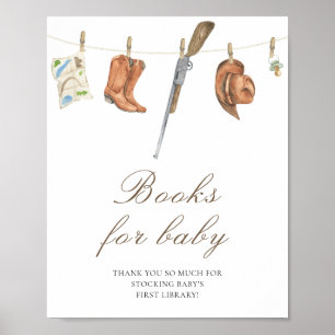 Hunter baby shower - books for baby poster