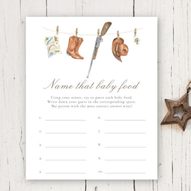 Hunter baby shower - Name that baby food (Creator Uploaded)