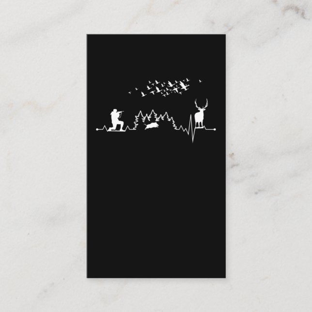 Hunter Boar Hunter Sow Duck Deer Hunting Business Card (Front)