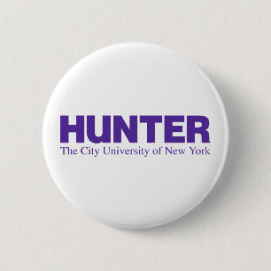 Hunter College CUNY Academic Logo 6 Cm Round Badge