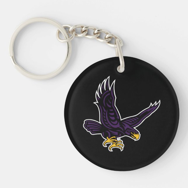 Hunter College Hawk Key Ring (Front)