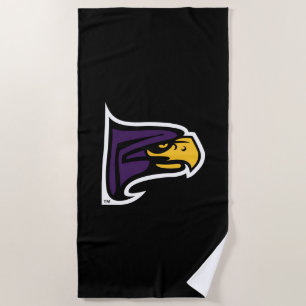 Hunter College Hawk Profile Mascot Beach Towel