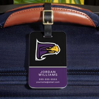 Hunter College Hawk Profile Mascot Luggage Tag