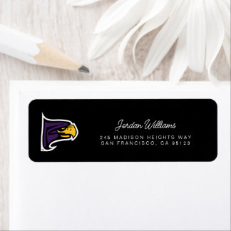 Hunter College Hawk Profile Mascot Return Address Label