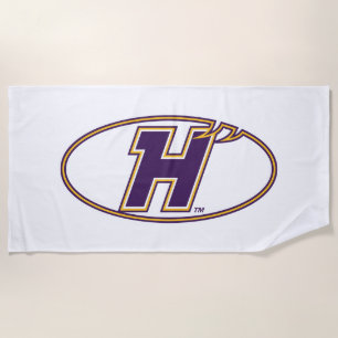 Hunter College Hawks Athletic Logo Beach Towel