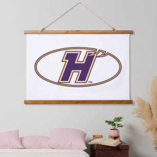 Hunter College Hawks Athletic Logo Hanging Tapestry