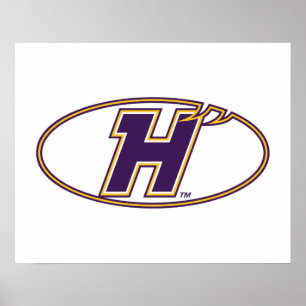 Hunter College Hawks Athletic Logo Poster