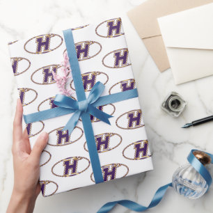 Hunter College Hawks Athletic Logo Wrapping Paper