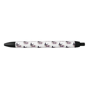 Hunter College Hawks Mascot Black Ink Pen