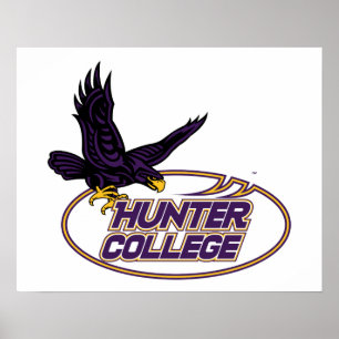 Hunter College Hawks Mascot Poster