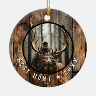 Hunter Commemorative Keepsake Year Ceramic Ornament