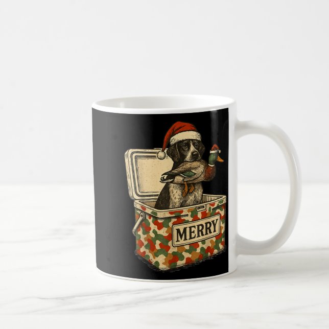 Hunter Dad Christmas Mallard Xmas Duck Lover Women Coffee Mug (Right)