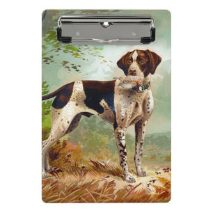 Hunter dog with bird in mouth mini clipboard