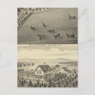 Hunter, Dornberger residences Postcard