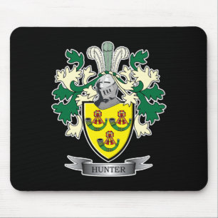 Hunter Family Crest Coat of Arms Mouse Pad