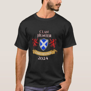 Hunter Family Reunion 2024 Scottish Clan Long Slee T-Shirt