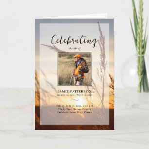 Hunter Fisherman Photo Celebration of Life Funeral Program