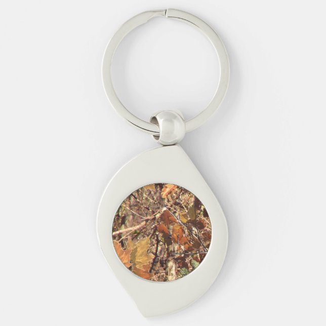 Hunter Forest Camouflage Painting Customise This Key Ring (Front)